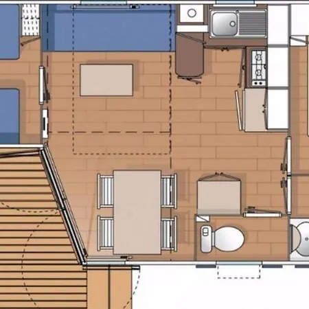 Campingplads Mobil Avec Terrasse Pour 4 Personnes - Api-1-52-483